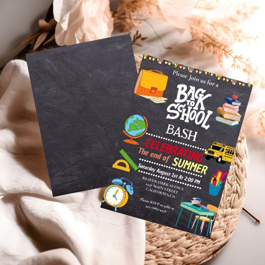 新学期は夏の終わりを打ち負かすパーティー 招待状