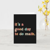 新学期は数学の先生をする良い日 カード (黄色い花)