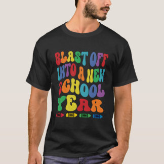 新学期への打ち上げ バックトゥスクール Tシャツ