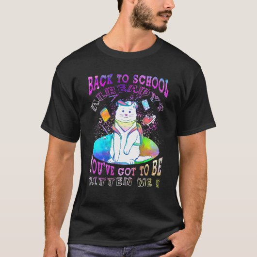 新学期もう私得を子猫にしなさい Tシャツ (正面)