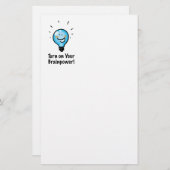 新学期やる気を起こさせる漫画 便箋 (正面/裏面)