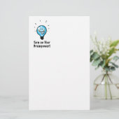 新学期やる気を起こさせる漫画 便箋 (スタンド正面)