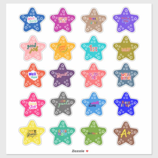 新学期よく行われた複数のデザインのシール シール (シート)