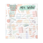 新学期をテーマにしたTo-Doリスト ノートパッド (正面)