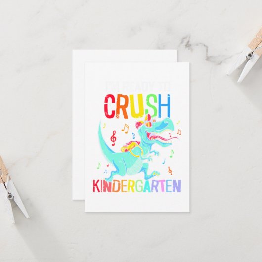 新学期を潰す準備ができている カード (正面/裏面インサイチュ)