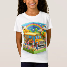 新学期を迎える女の子のプライド Tシャツ