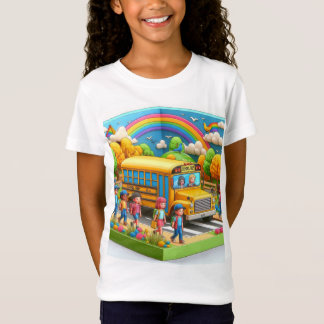 新学期を迎える女の子のプライド Tシャツ