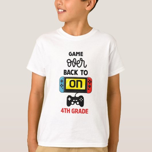 新学期を迎える男子のファーストデイTシャツ Tシャツ (正面)
