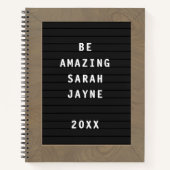 新学期アメージングレターボードスタイル学生 ノートブック (正面)