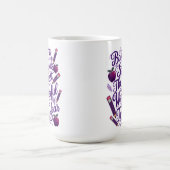 新学期イン・パープルスタイル コーヒーマグカップ (中央)