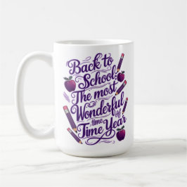 新学期イン・パープルスタイル コーヒーマグカップ
