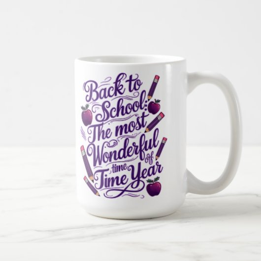 新学期イン・パープルスタイル コーヒーマグカップ (右)