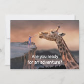 新学期ウェルカムカードジュラフェアドベンチャー 招待状 (正面)