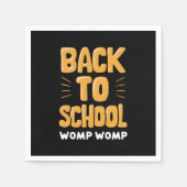 新学期ウォンプウォンプ先生 スタンダードカクテルナプキン (正面)