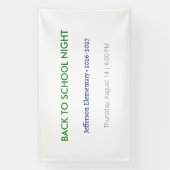 新学期オープンナイト ビニールバナー - オーダーメイド学校 横断幕 (縦)