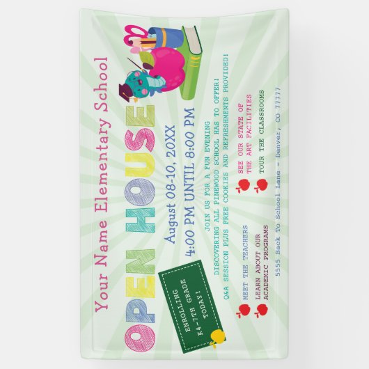 新学期オープンハウスミートザ先生 横断幕 (縦)