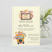 新学期オープンハウス招待状 招待状 (スタンド正面)