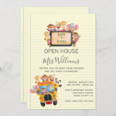 新学期オープンハウス招待状 招待状 (正面/裏面)