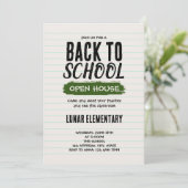 新学期オープンハウス招待状 招待状 (スタンド正面)