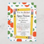 新学期オープンハウス招待状 招待状 (正面/裏面)