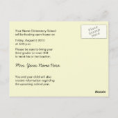 新学期オープンハウス/オリエンテーションはがき ポストカード (裏面)