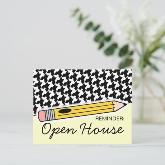 新学期オープンハウス/オリエンテーションはがき ポストカード (スタンド正面)