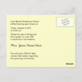 新学期オープンハウス/オリエンテーションはがき ポストカード (裏面)