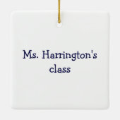 新学期カスタムオーナメント セラミックオーナメント (裏面)