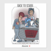 新学期カスタムカットステッカー シール (シート)