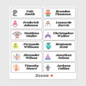 新学期カスタムマルチネーム・ステッカー シール (シート)