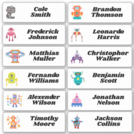 新学期カスタムマルチネーム・ステッカー シール