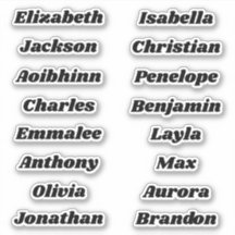 新学期カスタムマルチネーム・ステッカー