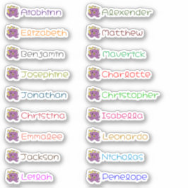 新学期カスタムマルチネーム・ステッカー シール