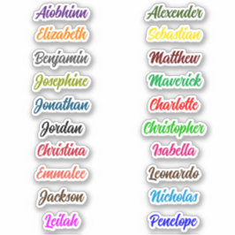 新学期カスタムマルチネーム・ステッカー シール