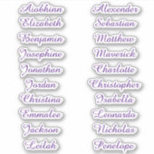 新学期カスタムマルチネーム・ステッカー シール (正面)