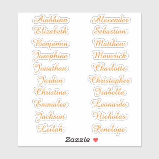 新学期カスタムマルチネーム・ステッカー シール (シート)