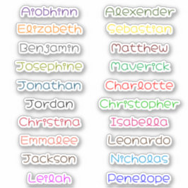 新学期カスタムマルチネーム・ステッカー シール