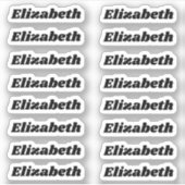 新学期カスタムマルチネーム・ステッカー シール (正面)