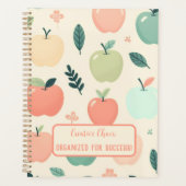 新学期カスタムリンゴ模様 プランナー手帳 (正面)