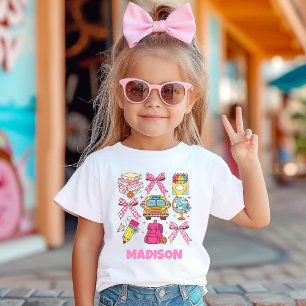 新学期カスタム女子の学校の初日 Tシャツ