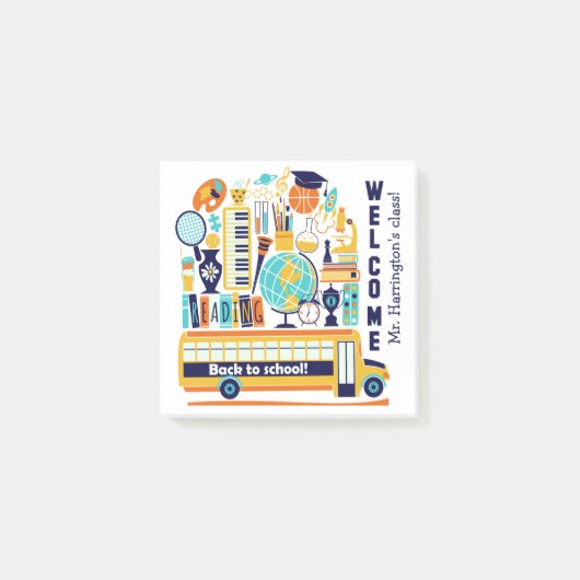 新学期カスタム文字ノート ポストイット (正面)