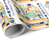 新学期カスタム文字包装紙 ラッピングペーパー (ロールコーナー)