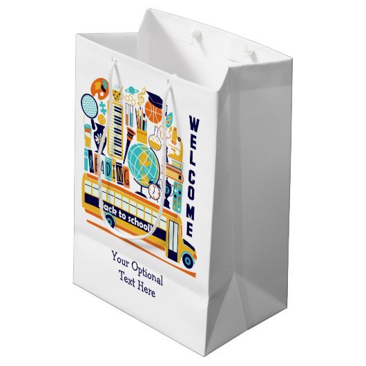 新学期カスタム文字媒体抱き枕 ミディアムペーパーバッグ (裏面アングル)
