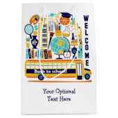 新学期カスタム文字媒体抱き枕 ミディアムペーパーバッグ (正面)