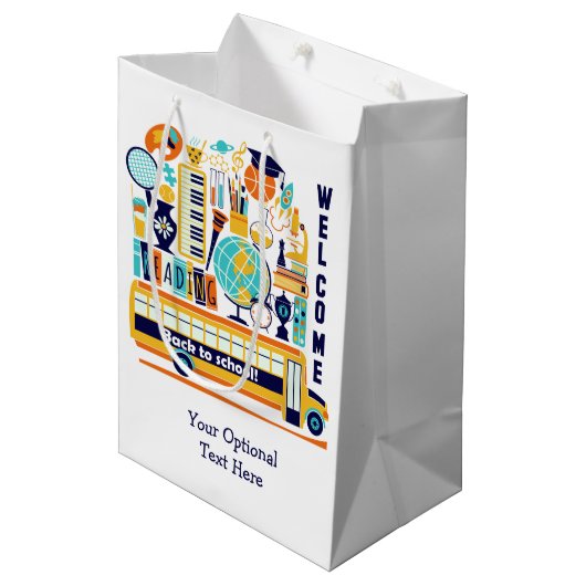 新学期カスタム文字媒体抱き枕 ミディアムペーパーバッグ (正面アングル)