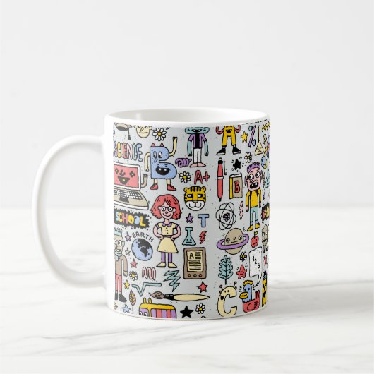 新学期カラフルの削除セット。ヴィンテージ欲 コーヒーマグカップ (左)