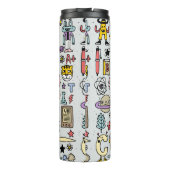 新学期カラフルの削除セット。ヴィンテージ欲 タンブラー (裏面)