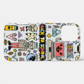 新学期カラフルの削除セット。ヴィンテージ欲 Case-Mate iPhoneケース (裏面 (横))
