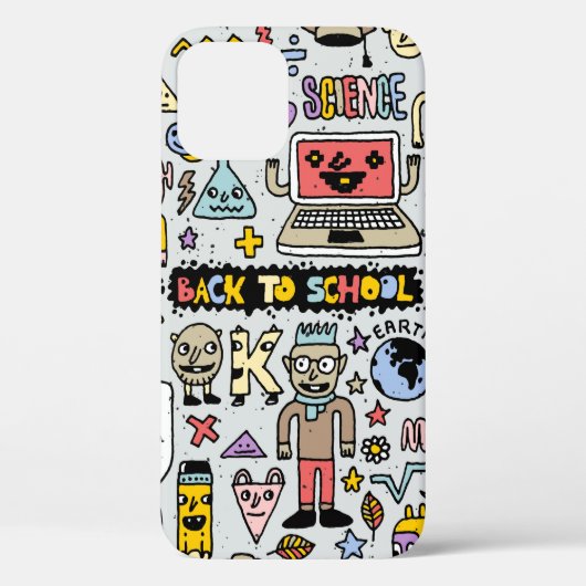 新学期カラフルの削除セット。ヴィンテージ欲 Case-Mate iPhoneケース (裏面)