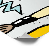 新学期カラフルドールのセット。ヴィンテージ病 ポスター (角)